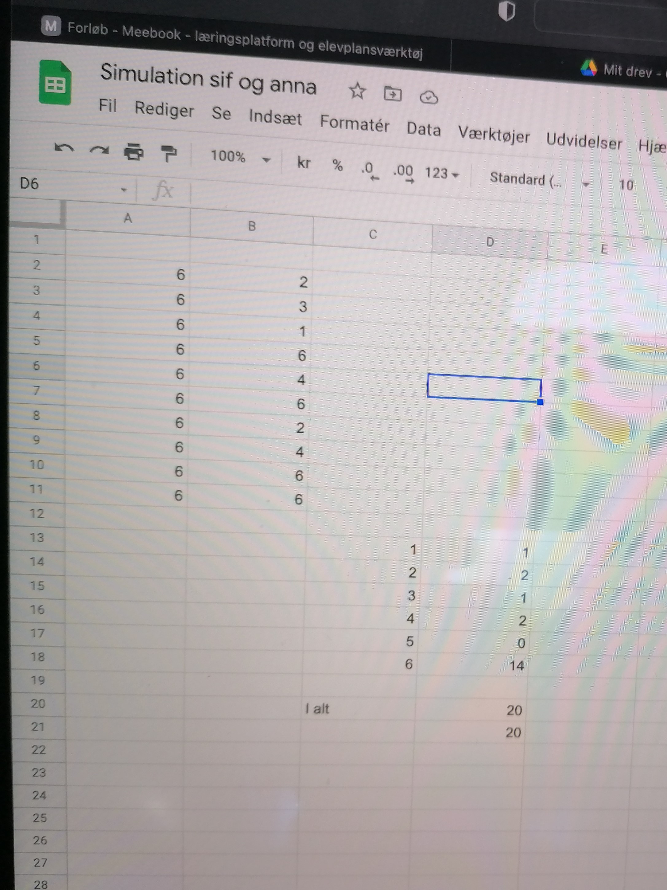 Simulering i Excel (feltstudie)